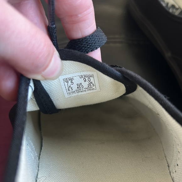 Vans Authentic Skate Shoe - Black Monochrome - Picture 2 of 5